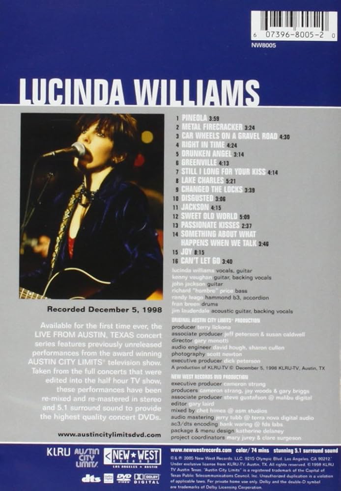Amazon.com: Lucinda Williams - Live from Austin, TX