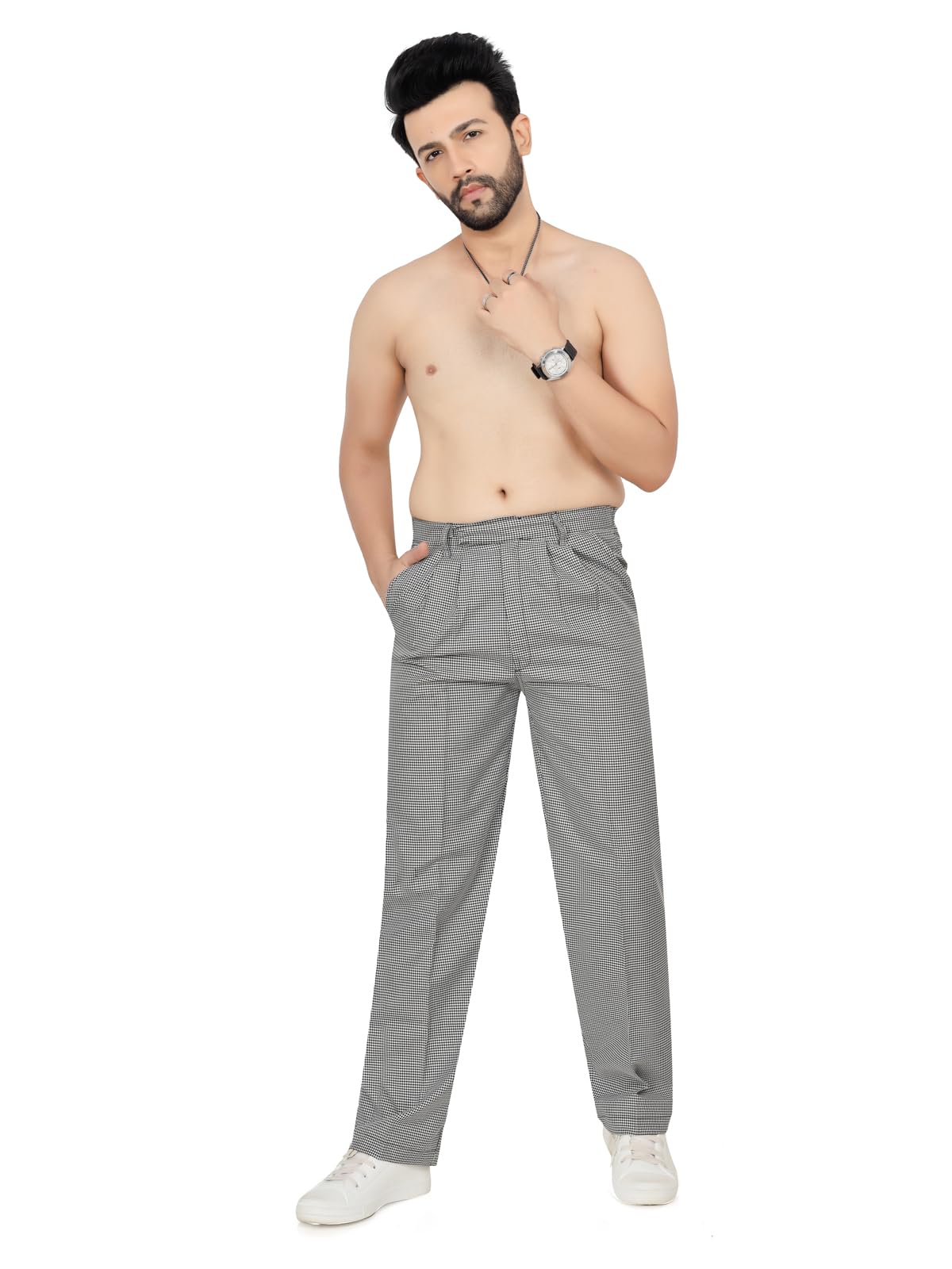 abc garments Half Belt Half Elastic Pants Chef for Men's Usage: Cooking Schools, Restaurant, Catering Business, Hotel, Food Handling or Production Kitchen, Banquet, Catering Business, etc-picture-27
