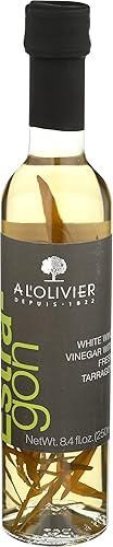 A L OLIVIER Vinagre de estragón de vino blanco, 8.4 FZ