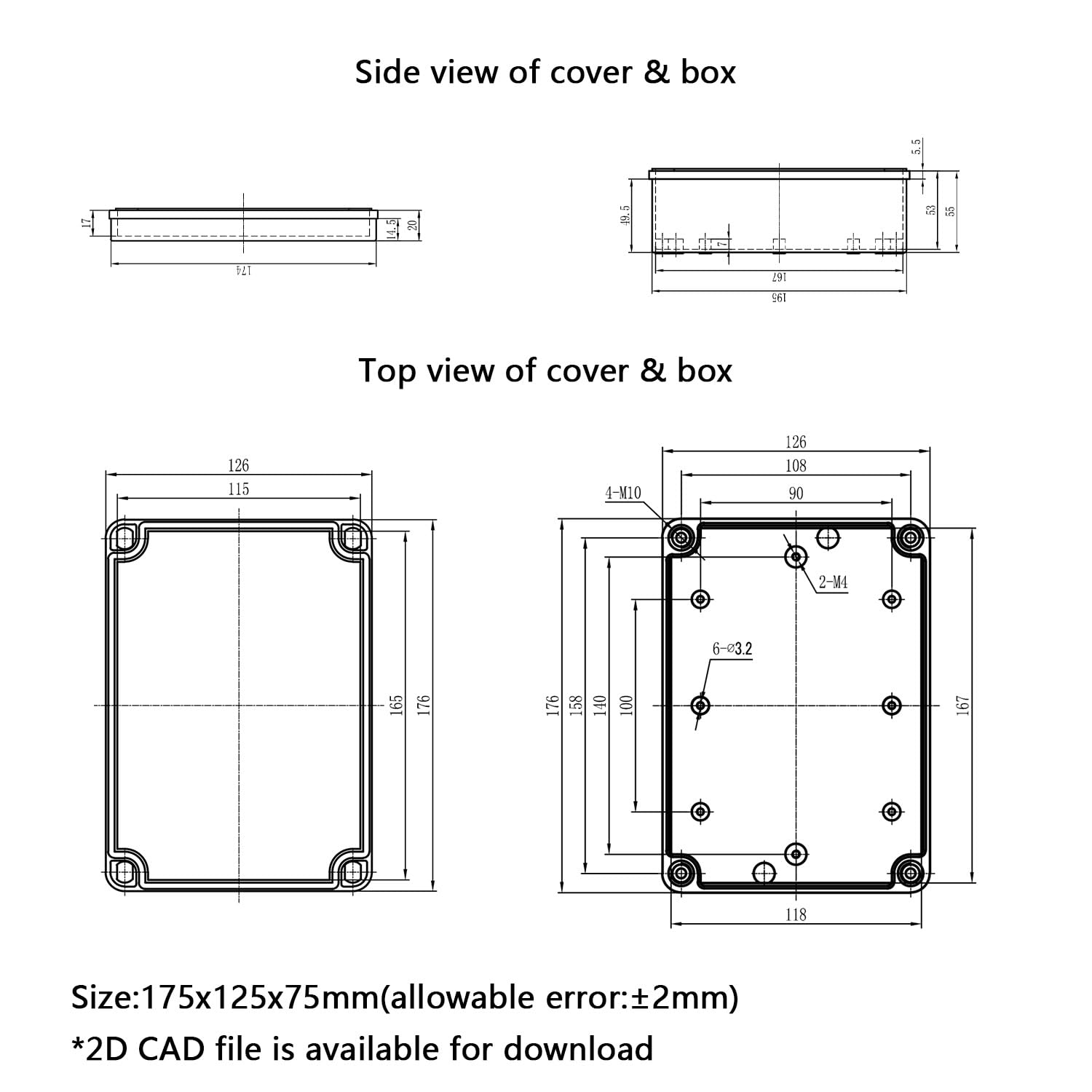 IP67 Waterproof Junction Box - 2 Pack -8