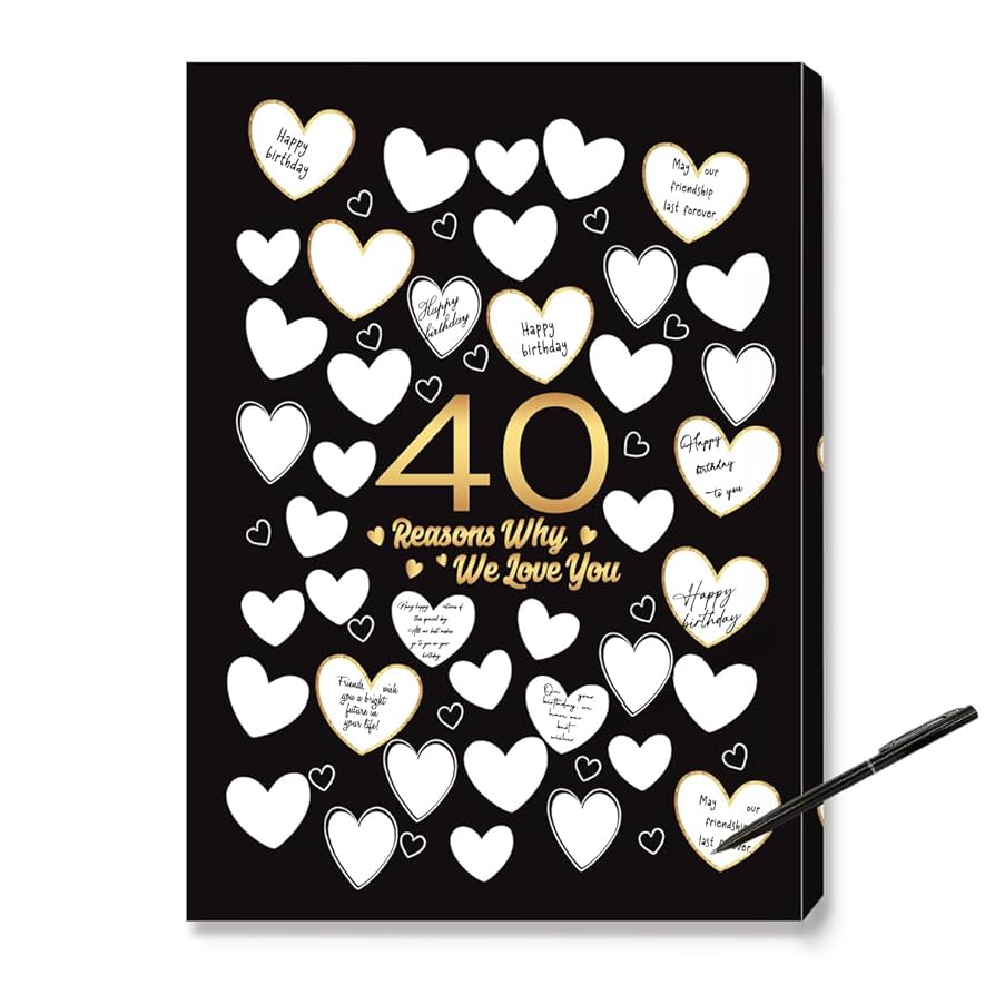 Amazon.com: JANLAN 40 Reason Why We Love You Wall Art,Black 40th Birthday Wall Decor,Forty Birthday Favors Gifts for Women Men,40th Anniversary Guest Canvas Artwork 11x15 Inches: Posters & Prints amazon-com-janlan-40-reason-why-we-love-you-wall-art-black-40th-birthday-wall-decor-forty-birthday-favors-gifts-for-women-men-40th-anniversary-guest-canvas-artwork-11x15-inches-posters-prints