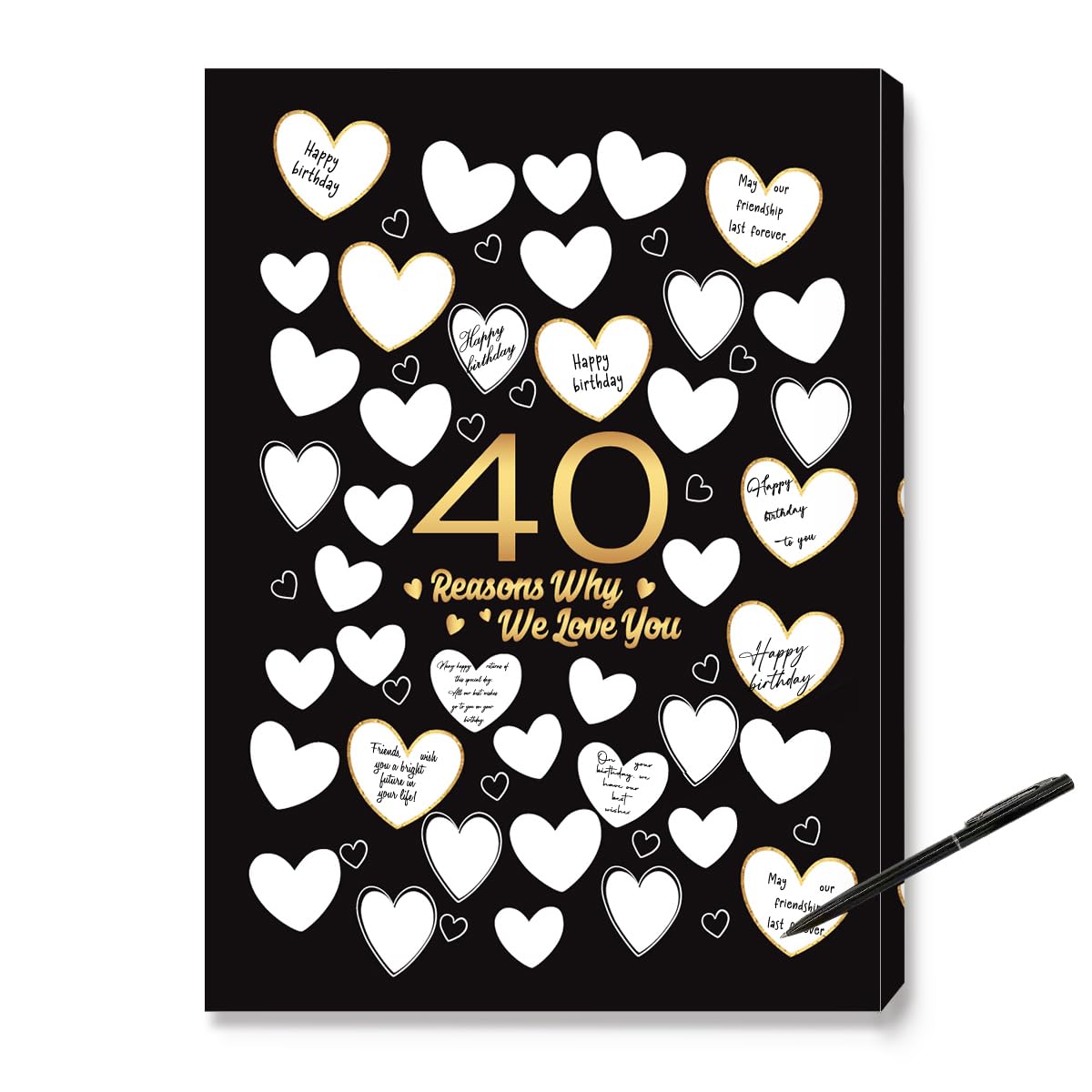 Amazon.com: JANLAN 40 Reason Why We Love You Wall Art,Black 40th Birthday Wall Decor,Forty Birthday Favors Gifts for Women Men,40th Anniversary Guest Canvas Artwork 11x15 Inches: Posters & Prints amazon-com-janlan-40-reason-why-we-love-you-wall-art-black-40th-birthday-wall-decor-forty-birthday-favors-gifts-for-women-men-40th-anniversary-guest-canvas-artwork-11x15-inches-posters-prints