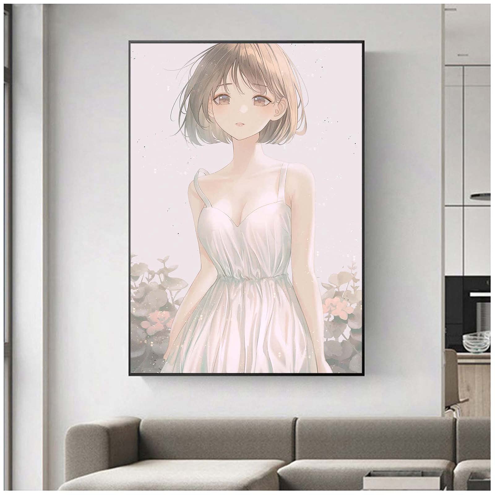 Amazon.co.jp: かわいい女の子アニメポスター、高精細壁画