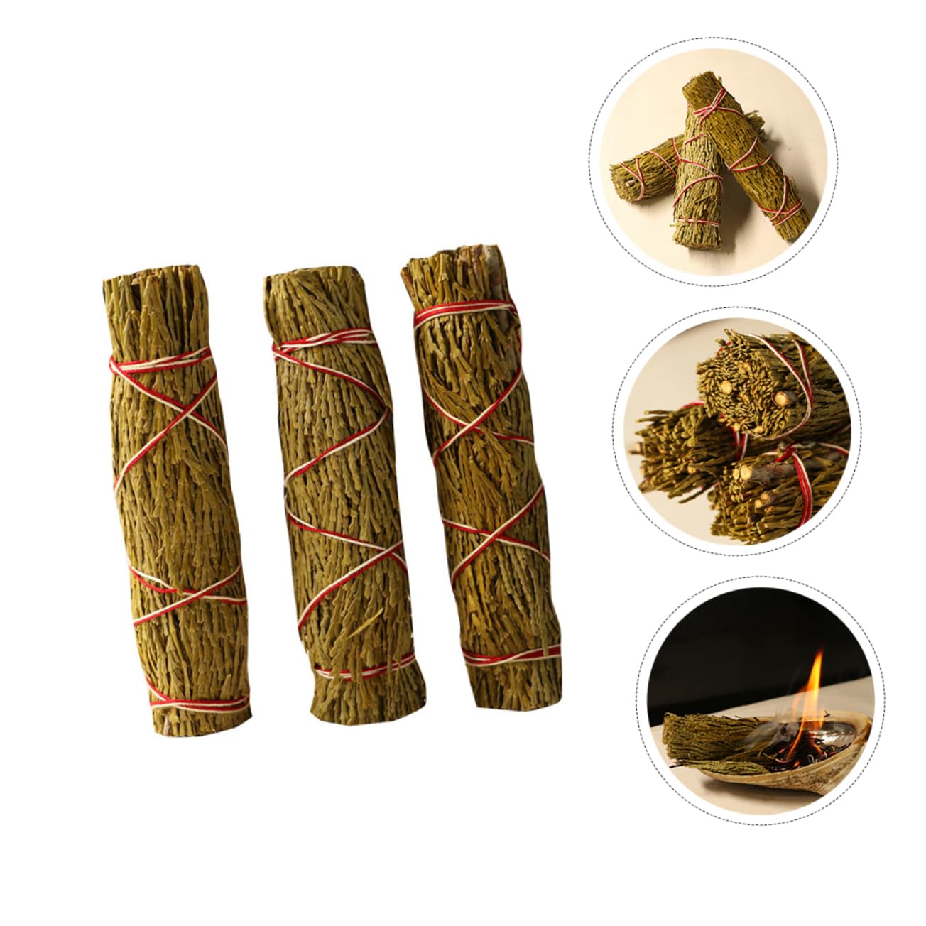 OUNONA 3stücke -zedernstangen Räucherstäbchen Für Meditation Rituale Reine Natur Energetisierende Raumreinigung Für Yoga Spirituelle Zeremonien