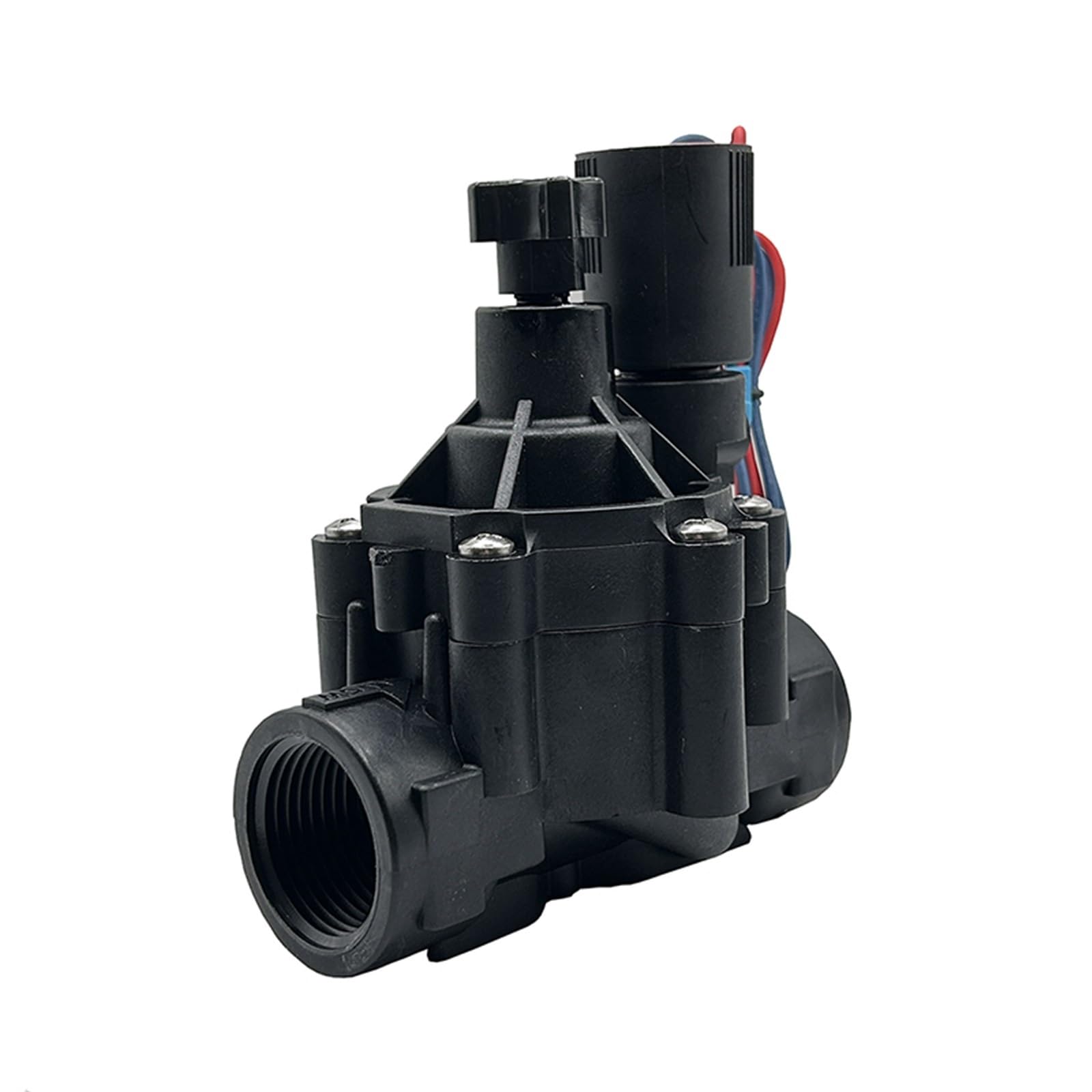 Electroválvula de agua de 1/2", 3/4" y 1" con ajuste de caudal, 220 V, 12 V y 24 V, normalmente cerrada for riego de jardines.(24vdc,1 Inch)