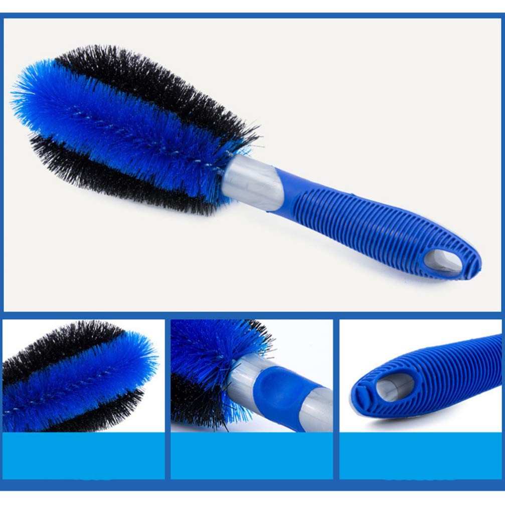 Set De 3 Brosses Pour Nettoyer Les Jantes De Voiture - Grand, Moyen, Petit | Manche Long Et Poils En PP
