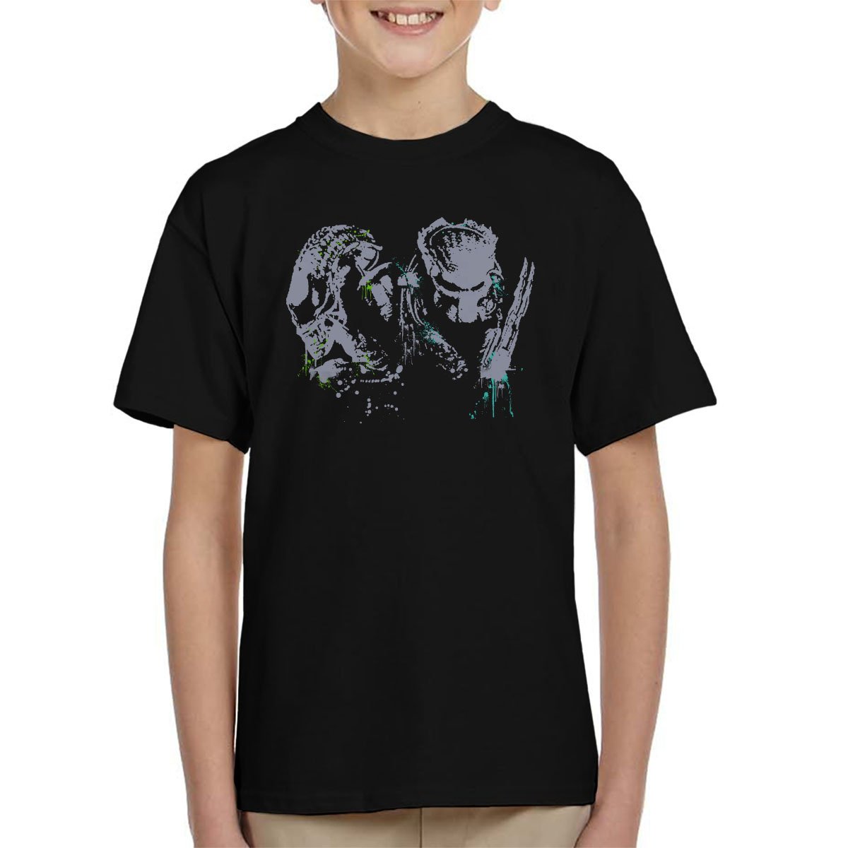 Alien Vs Predator Paint Splatter Kid's T-Shirt
