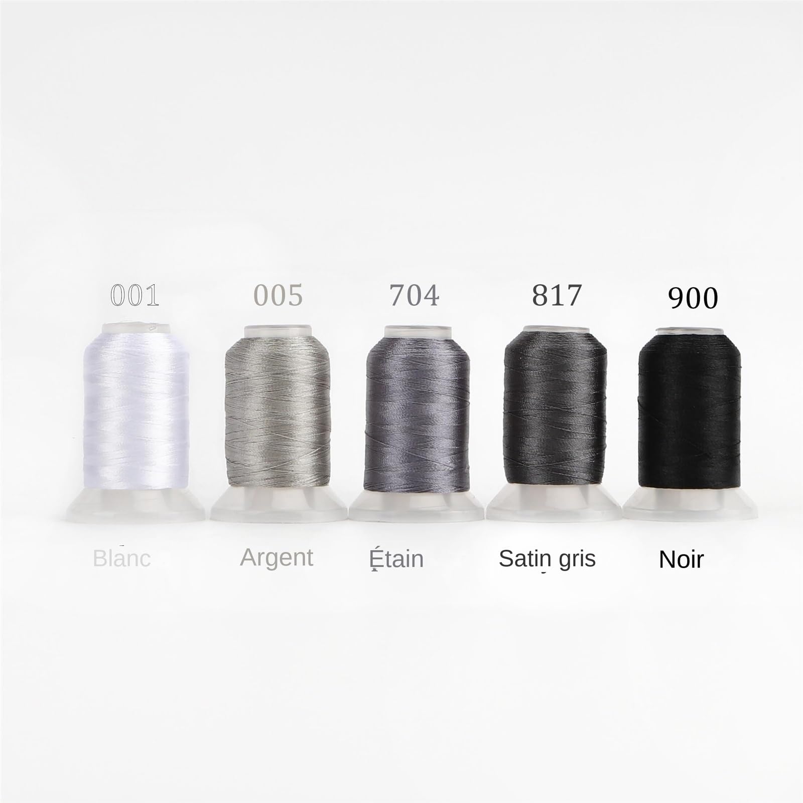 Stickgarn-Set, 40 WT Polyester, 500 m, 63 Farben für Näh- und Bastelprojekte und langlebiges Garn für alle Ihre Stickbedürfnisse