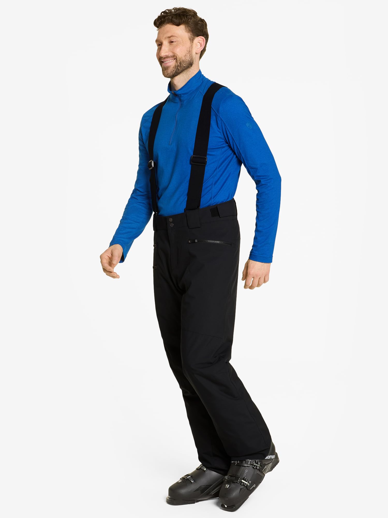Ziener Herren Ski-Hose wasserdicht Träger PFC frei Tronador