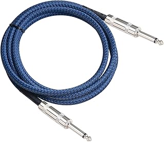 cabo de áudio de guitarra profissional Cabo De Guitarra Cabo De Fio 7mm Jack Line Bass Electric Box Cabo De Áudio Linha De Redução De Ruído Cabo Blindado Trançado