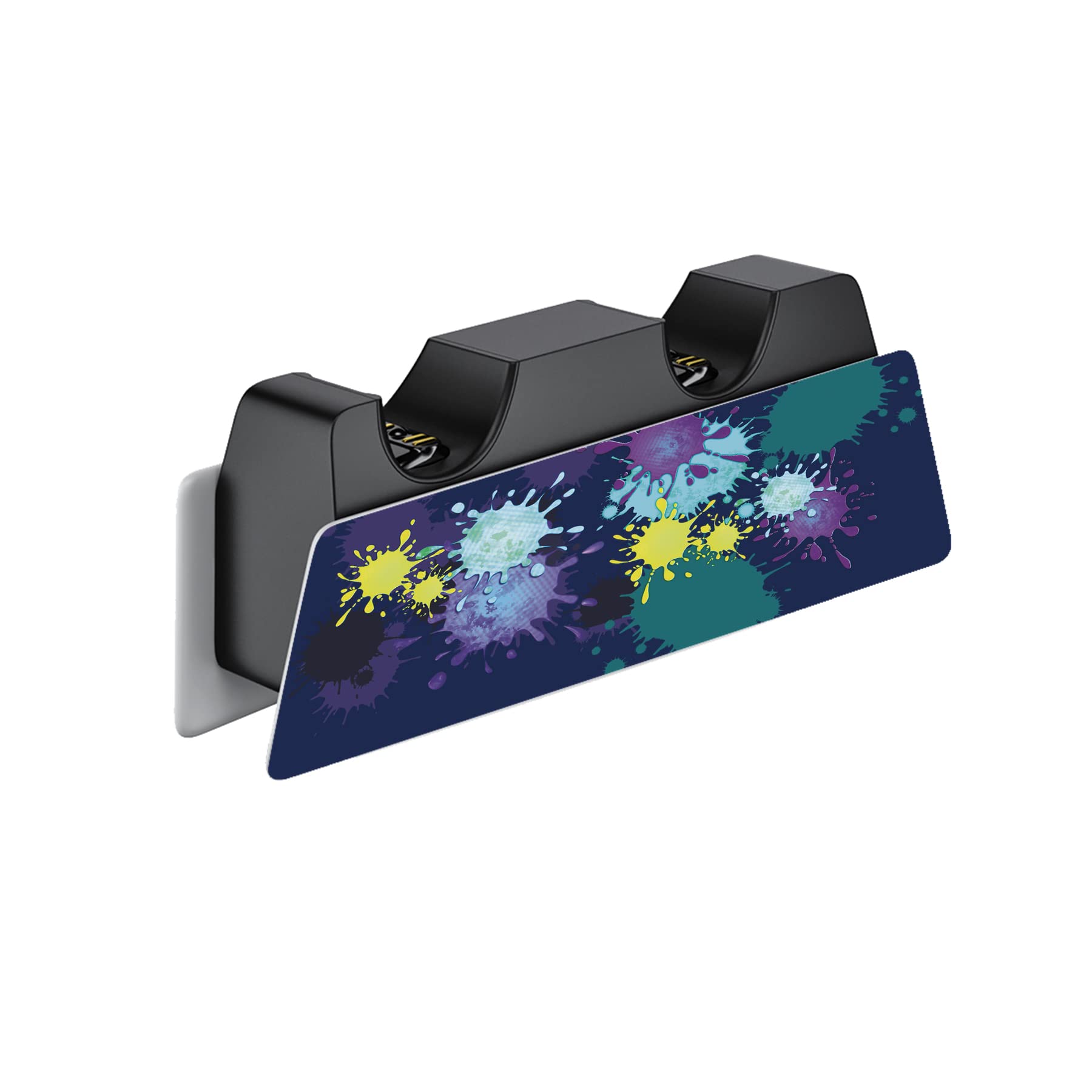 PlayVital Adesivo Skin per ps5 Standard Digital Edition, Cover Sticker Decal Vinile per ps5 Digital Console Controller Telecomando Cuffie Base di Ricarica, Spruzzi di Vernice