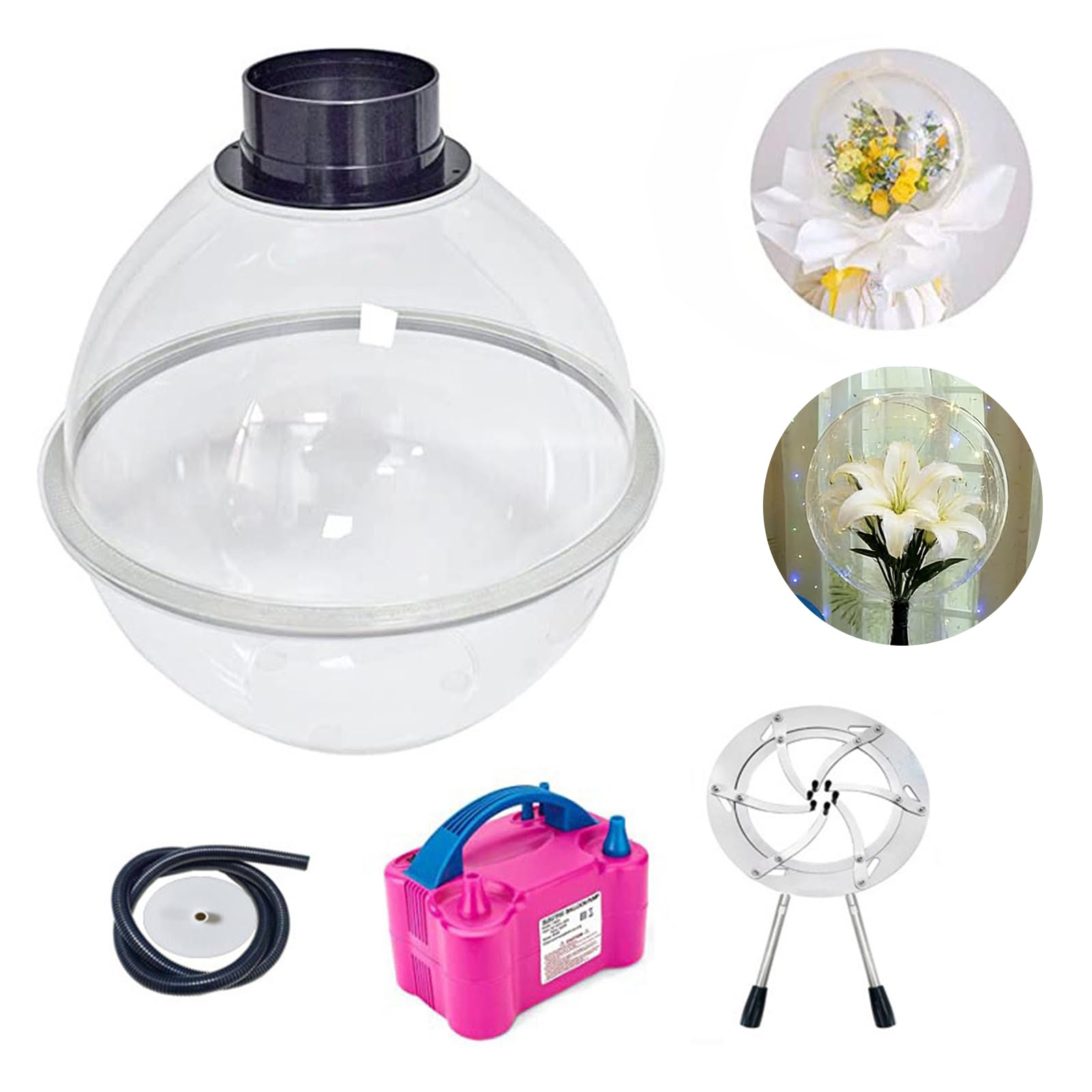 Macchina Per Riempire Palloncini Con Pompa Elettrica E Pinze Ad Espansione, Strumento Di Riempimento Rapido Per Palloncini Per Confezione Regalo, Bouquet Nuziale E Decorazione Per Feste