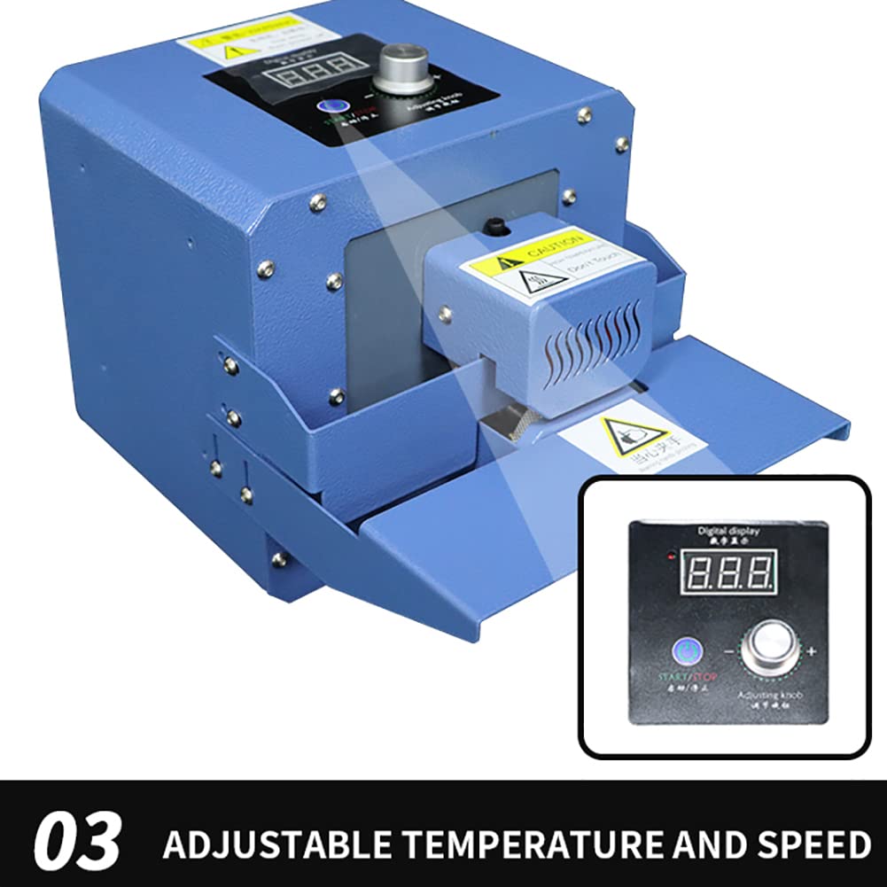Selladora de Banda Continua de 300 W, máquina automática de Sellado térmico de Bolsas de plástico, 5 m/min, envasadora automática de Alimentos, selladora de Bolsas de plástico, máq