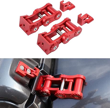 Amazon Yoctm フード ラッチ ジープ ラングラー Jeep Wrangler Jl Jt 18 19 21 22 フードラッチブラケット バックルキット アルミフード ロック キャッチ セット レッド ボンネット 車 バイク Amazon Yoctm フード ラッチ ジープ ラングラー Jeep Wrangler Jl Jt 18 19 21 22 フードラッチブラケット バックルキット アルミフード ロック キャッチ セット レッド ボンネット 車 バイク