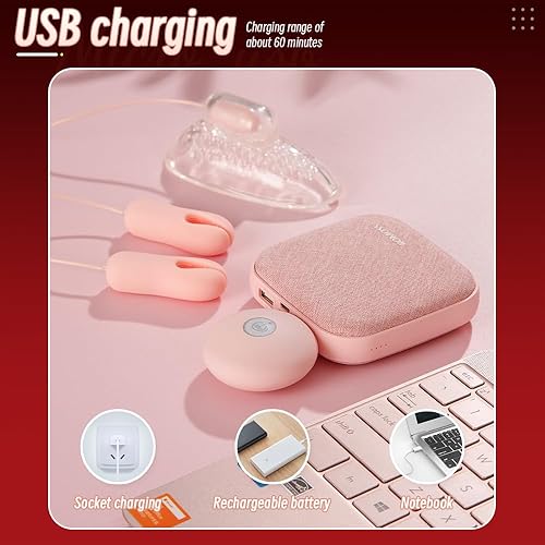 Miniatura 6 de Abrazaderas de pezón vibratorias recargables con broma de clítoris adicional, clips de pezón impermeables, juguete sexual femenino, mejora tus