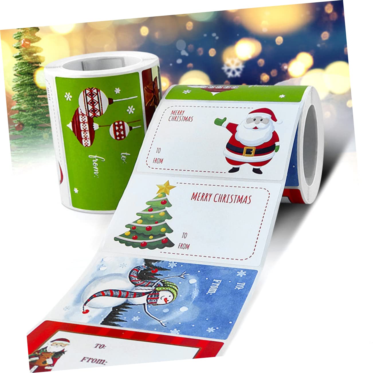 VILLCASE 6 Adesivi natalizi etichette fatte a mano adesivi con etichette di Natale adesivi per pacchetti etichette adesive natalizie adesivo decorativo Adesivo adesivo