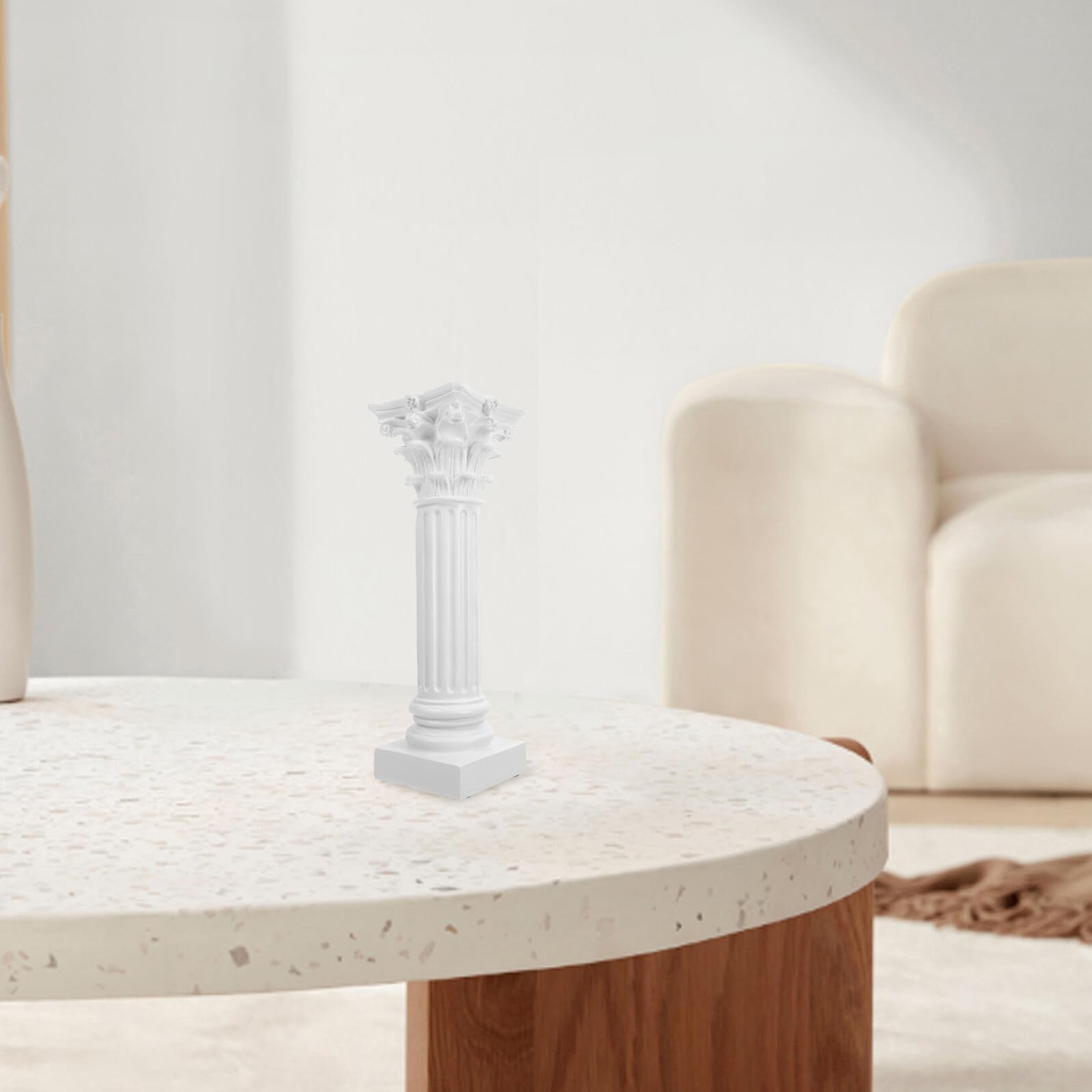 Romane per Matrimonio Decorazioni Eleganti in Resina Bianca Facile Installazione e Adattamento Versatile per Tavoli e Cerimonie