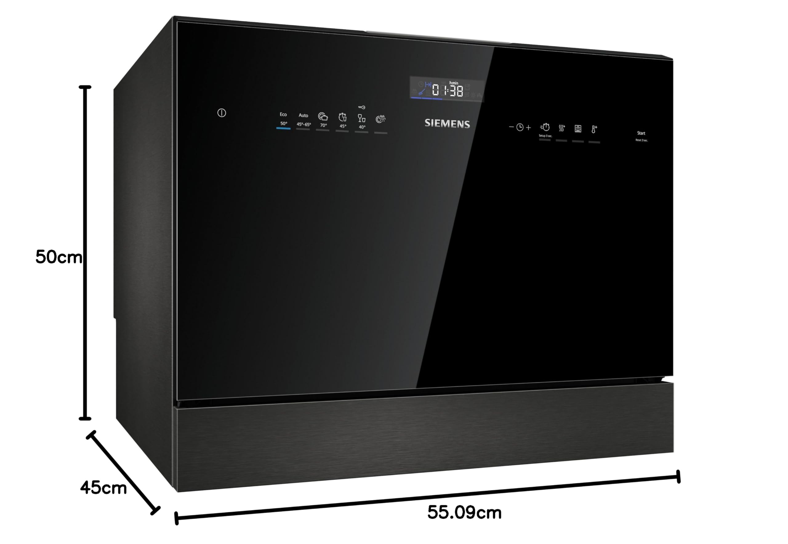 SIEMENS Mini lave vaisselle SK25IB00TE iQ500 varioSpeed
