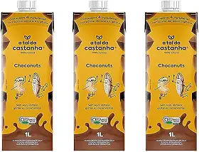 Kit 3X: Leite Vegetal Choconuts Orgânico A Tal da Castanha 1L