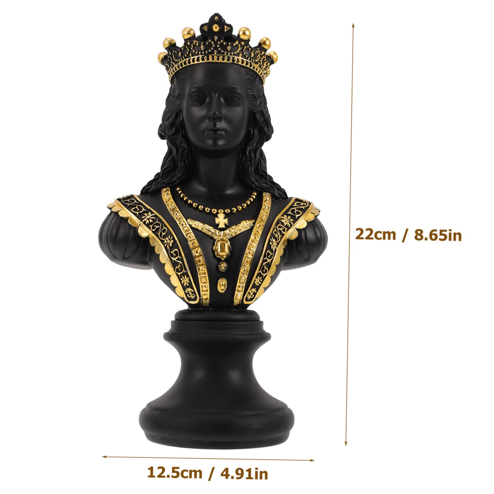 PRETYZOOM Bust Ornament Decor Creative Chess Sculpture Home Living Marble Statues Adults Desktop Figurine Creative Resin Chess Office Chess Sculpture Chess Status for Cabinet Synthetic Resin