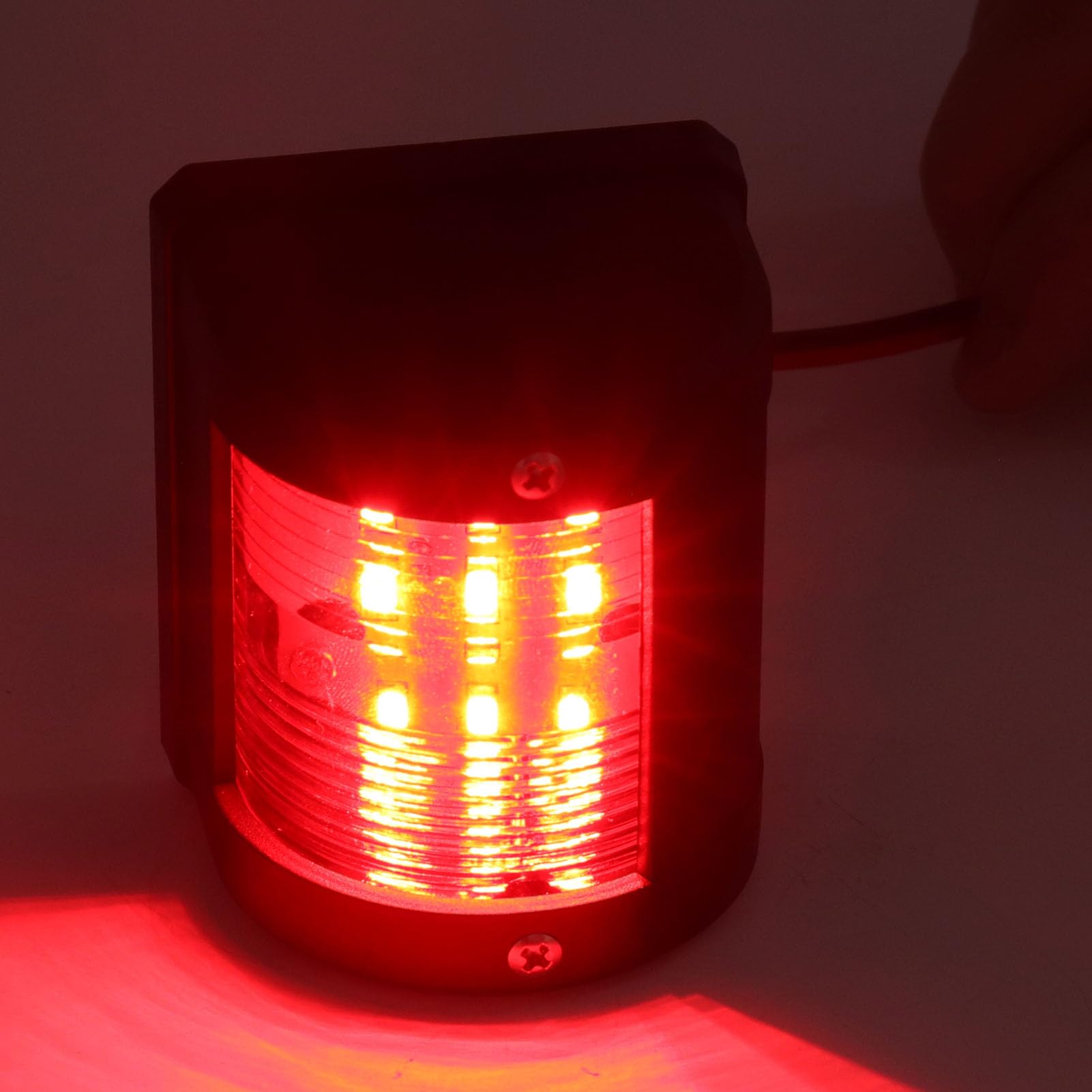 Zunate Luci di Navigazione a LED 2 Pezzi, Luci di Navigazione per Barche a LED, Porta Verde a Dritta Rossa, Luce per Barche Marine Impermeabile IP54 2NM, per Imbarcazioni Fino a 12