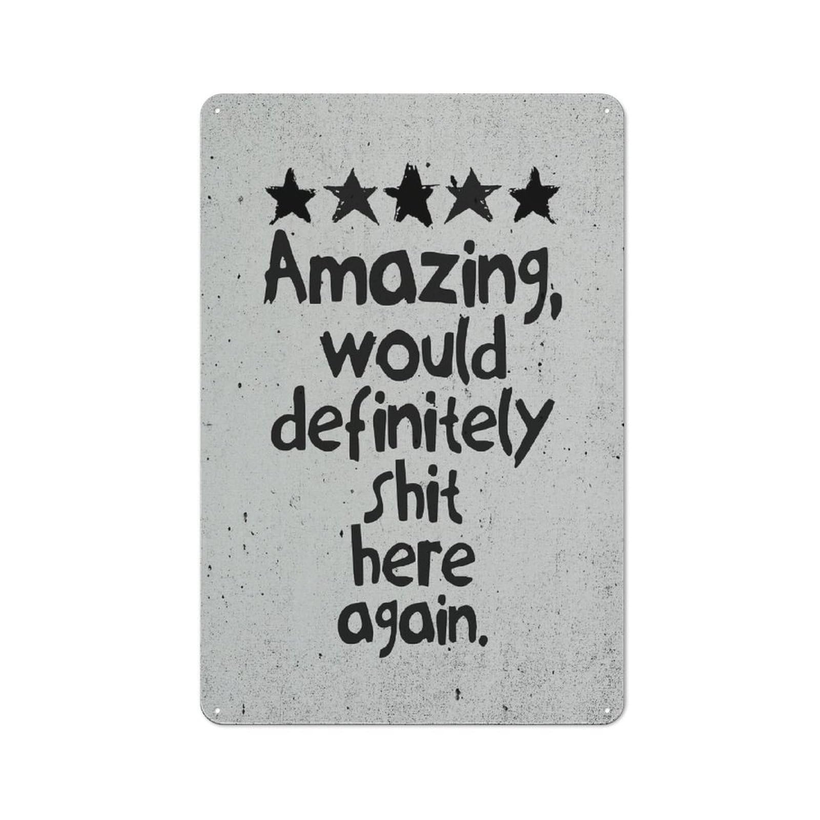 Junmoney Funny Bathroom Reviews Urban Decorative Metal Plaque 30X20cm Featuring Loft Wall Plaque For Loft, Studio, Office Or Creative Room
