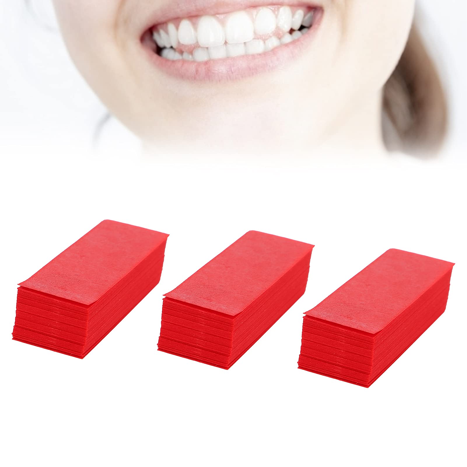 Carta Articolata Dentale 300 Pezzi Rosso con Dispenser Plastica Forniture Odontoiatriche