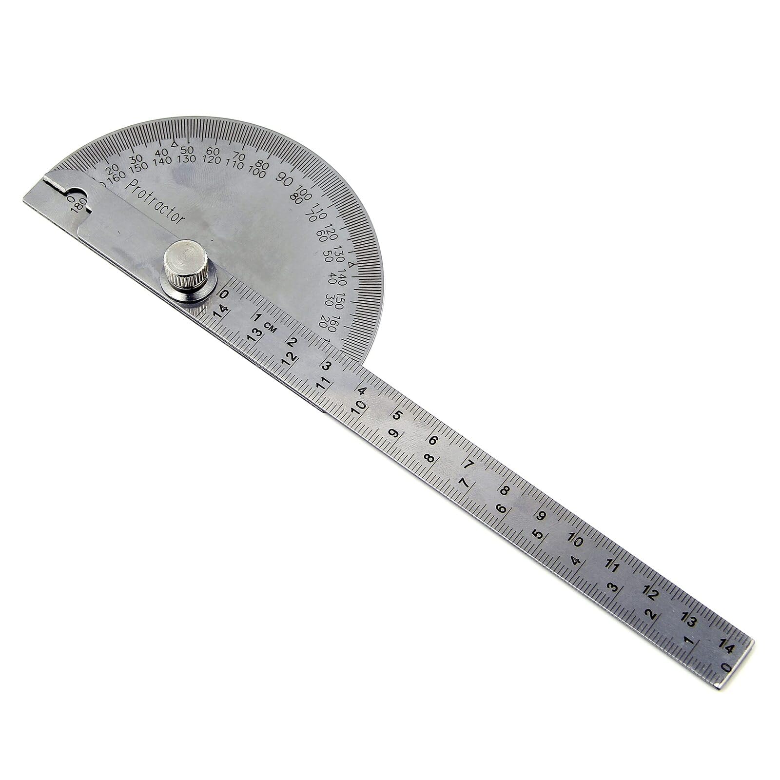 0-180° 180 Degree Stainless Steel Protractor Tool Angle Finder Ruler Semicircle Goniometer for Painting Drawing - Image 3