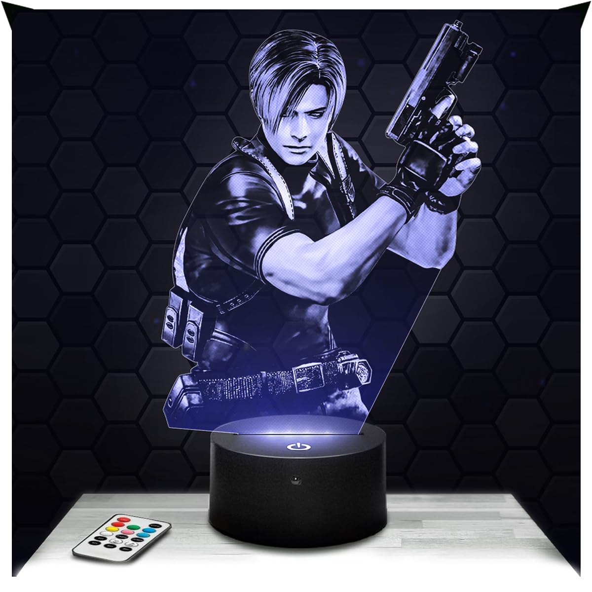 Lampephoto.fr - Res Evil 3D Lamp for Boy's Room 3D Res Evil Gaming Object Gamer Video Games Gift idea Soft Light Decoration Night Light Decoration, Original Christmas, Gift idea for Teenagers TOP
