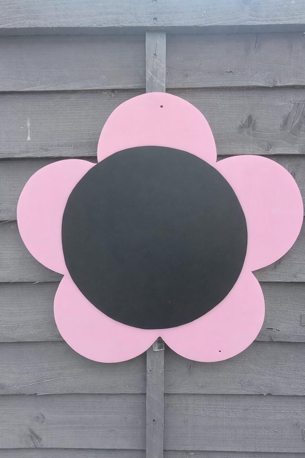Garden Flower Acrylic Chalkboard, 45 cm, Pastel Pink and Black, Wall-Mounted