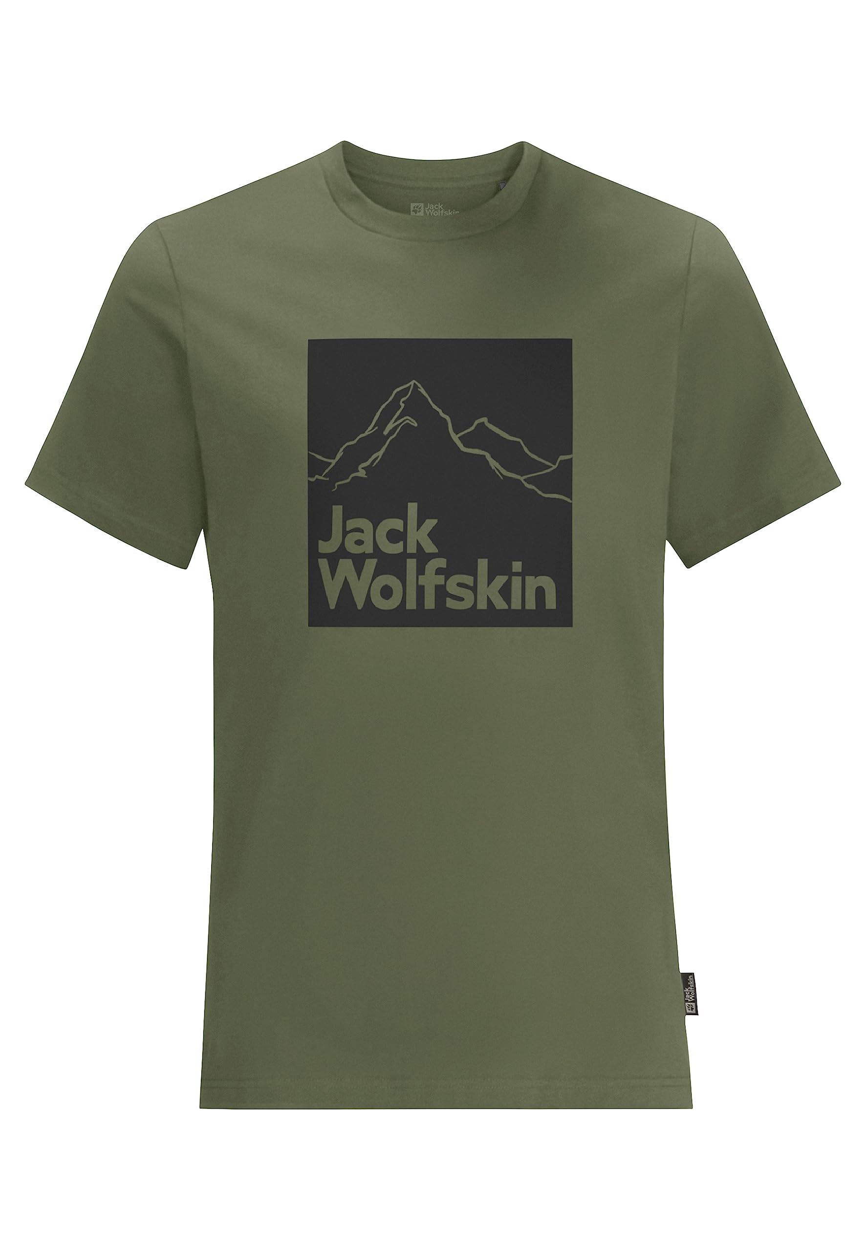 Jack Wolfskin Mens Brand T-Shirt, Greenwood, L EU