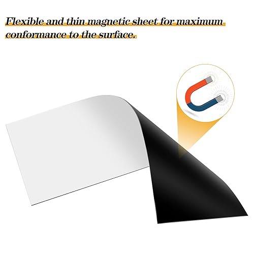 Miniatura 4 de 4 imanes adhesivos de parachoques de 12 x 4 pulgadas, hoja de calcomanías magnéticas flexibles con autoadhesivo, convierte cualquier calcomanía en
