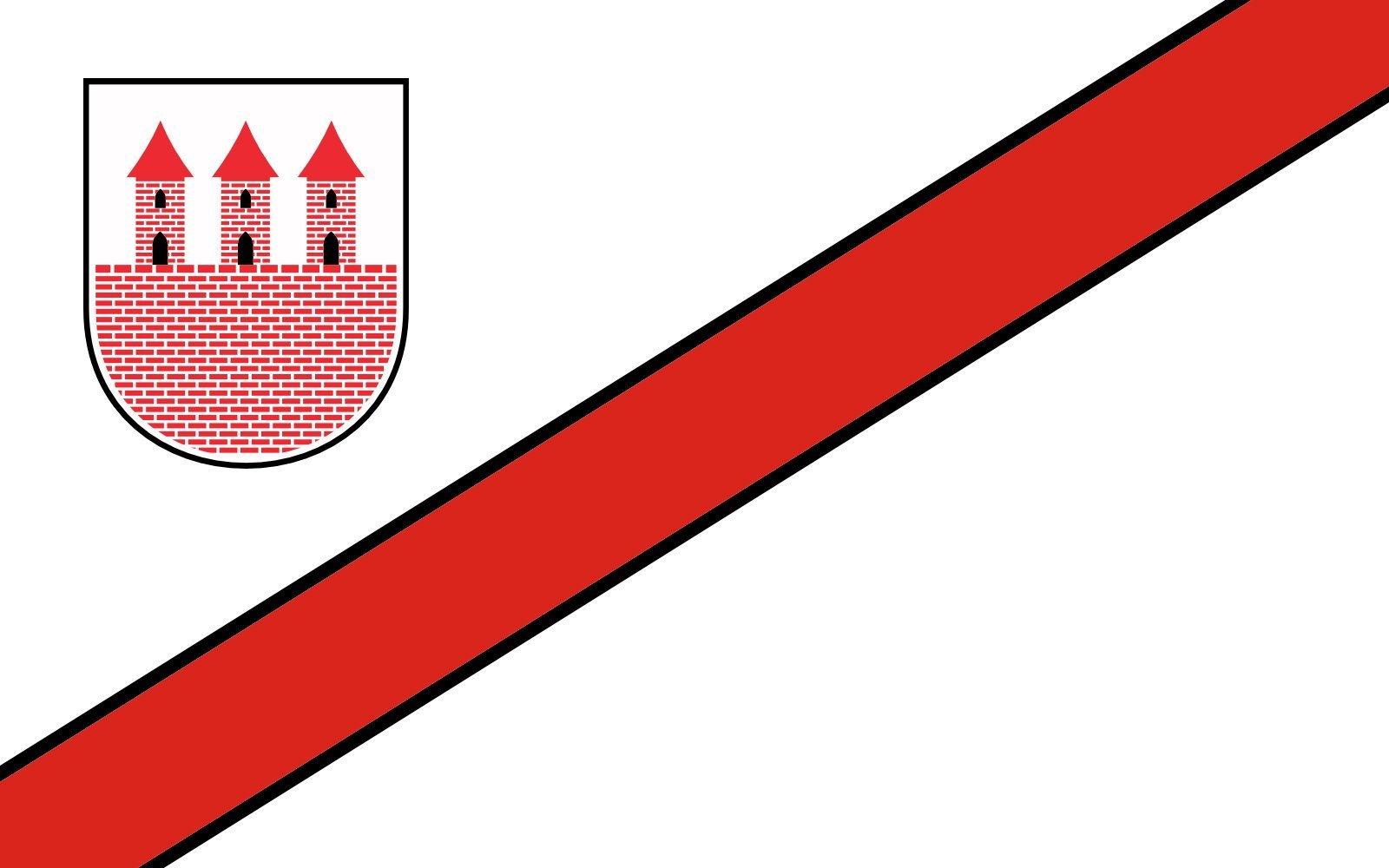 Drapeau large POL Przasnysz idéal pour décorer vos événements culturels polonais