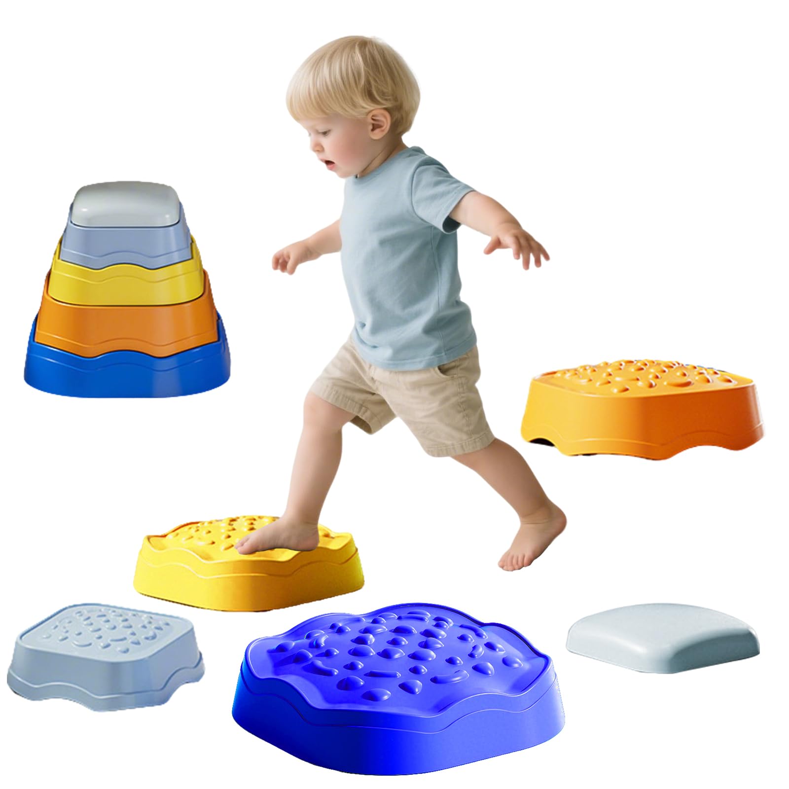 Noya Balanciersteine 6Er Set Kinder Stapelsteine