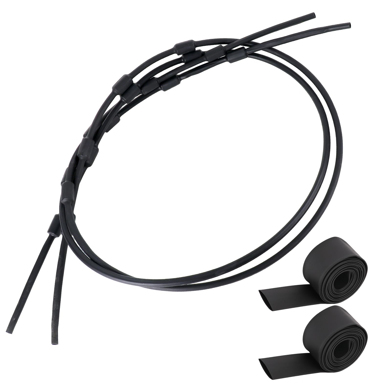 2 cables de repuesto para soporte de árbol con tubo termorretráctil, cables de acero inoxidable para trepar árboles para accesorios de caza, cables de soporte de árbol de repuesto para trepar