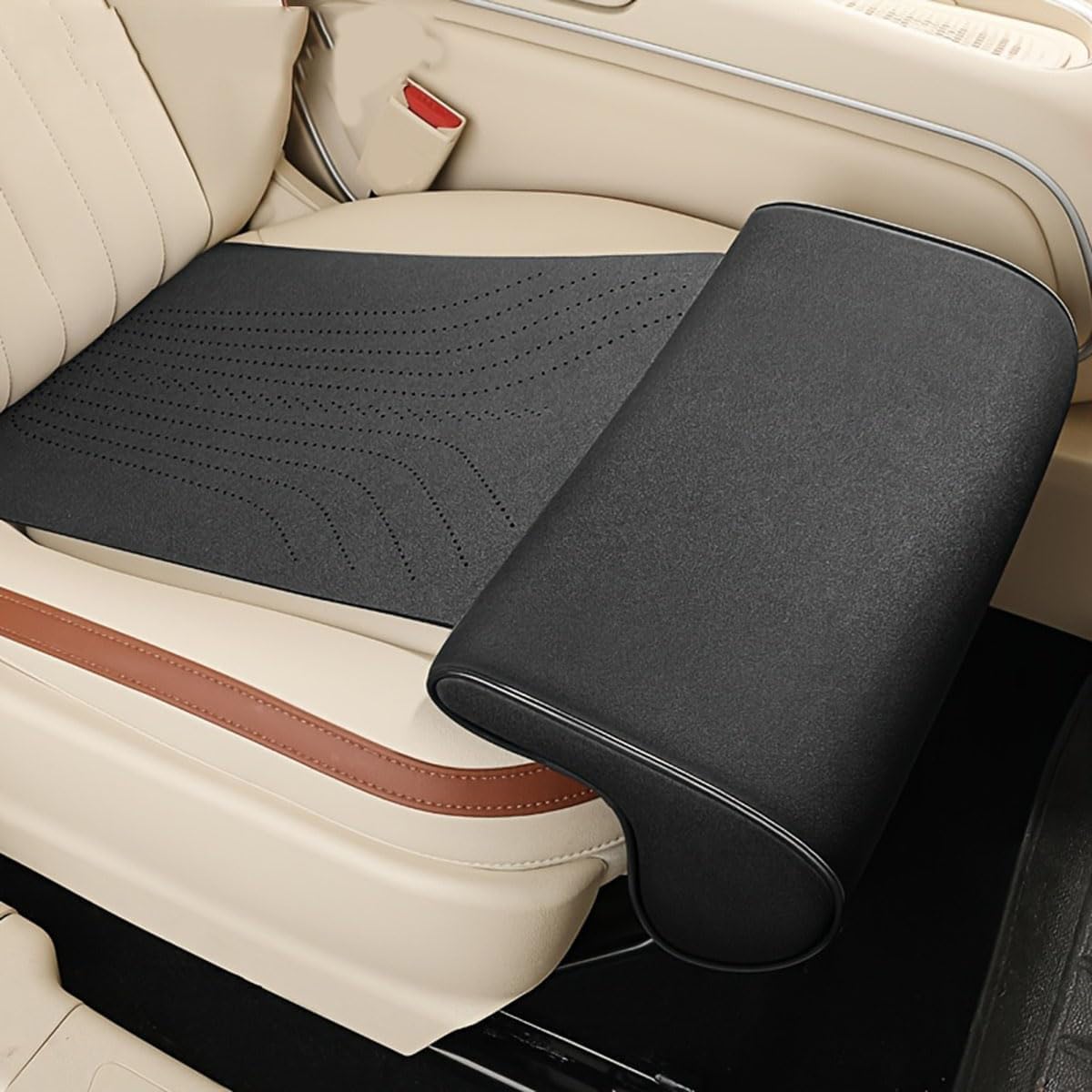 Wjyznb Black Car Seat Extender,Compatible With Seat Ibiza Ibiza Fr Ibiza S Ibiza 6J S Ibiza 6J,Seat Accessories,