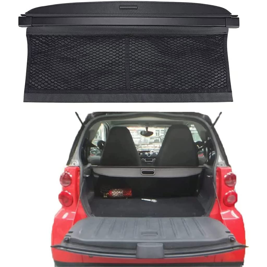 Copri Bagagliaio Retrattile Per Smart Fortwo (2015-2020) - Protezione Interni In Tela E Lega Di Alluminio