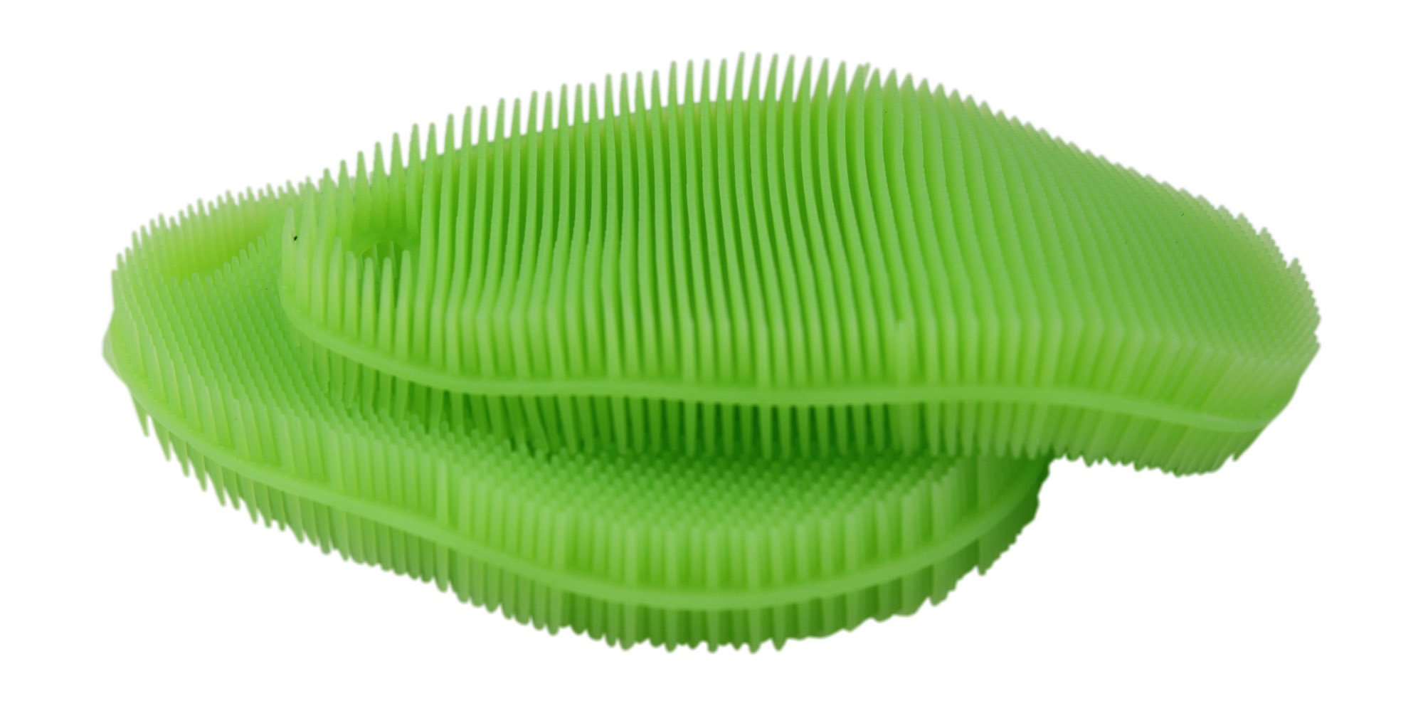 2 Pack - Green Stay Clean Silicone Scrubby by Tortuga Home Goods
