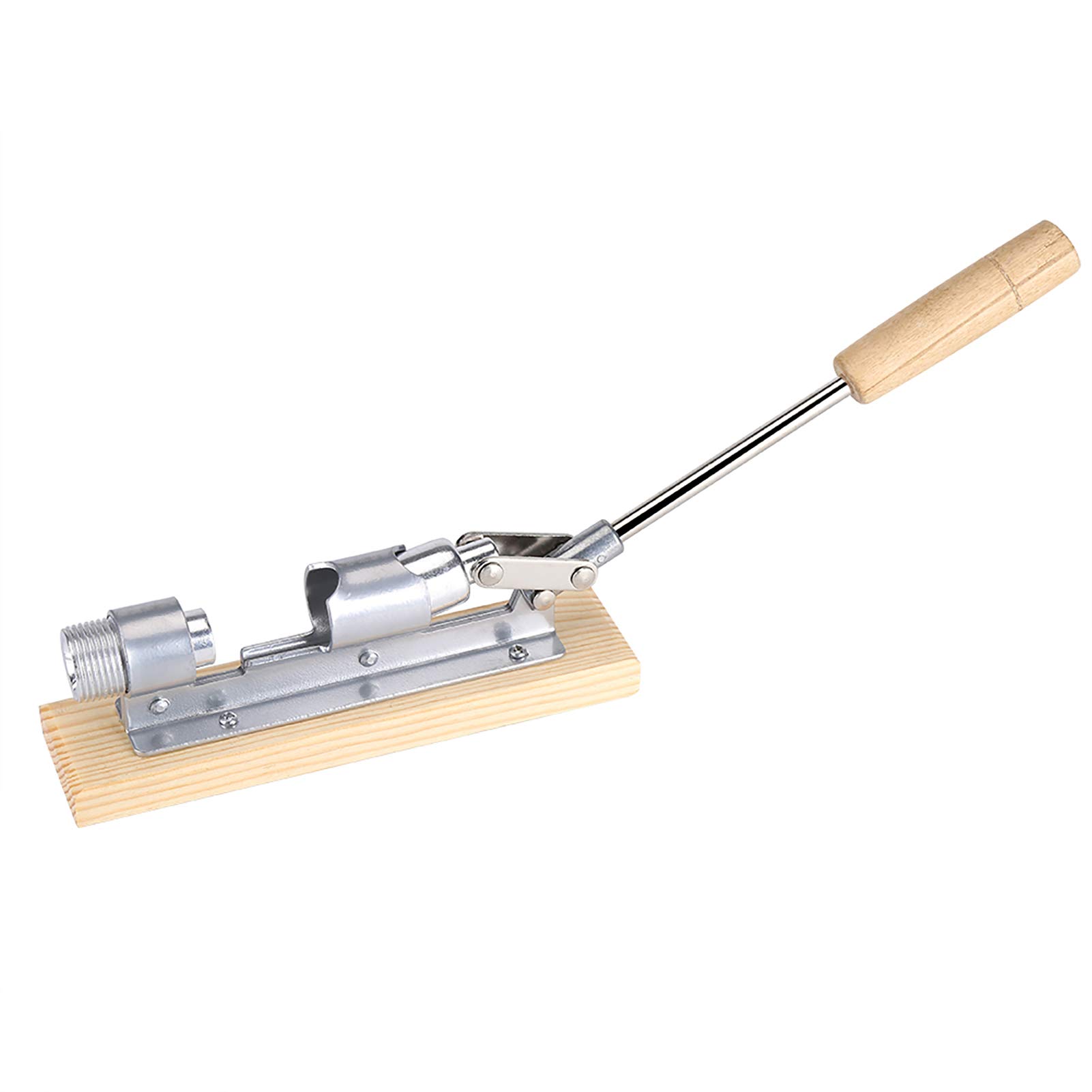 Casse-noisette robuste pour noix de pécan et noix de noyer - Outil de bureau avec base et poignée en bois