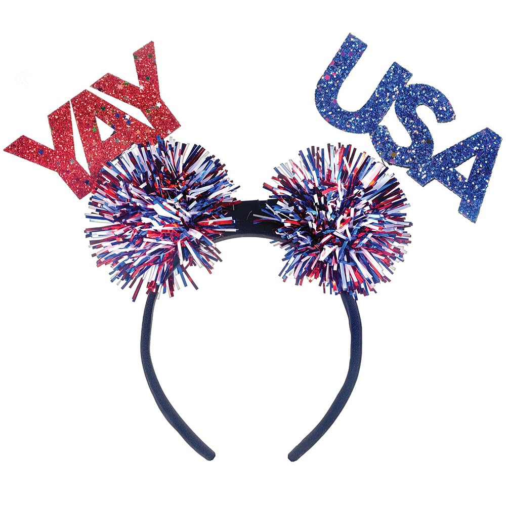 amscan 3902337 Copricapo per feste a tema patriottico, multicolore, 22,9 x 26 cm