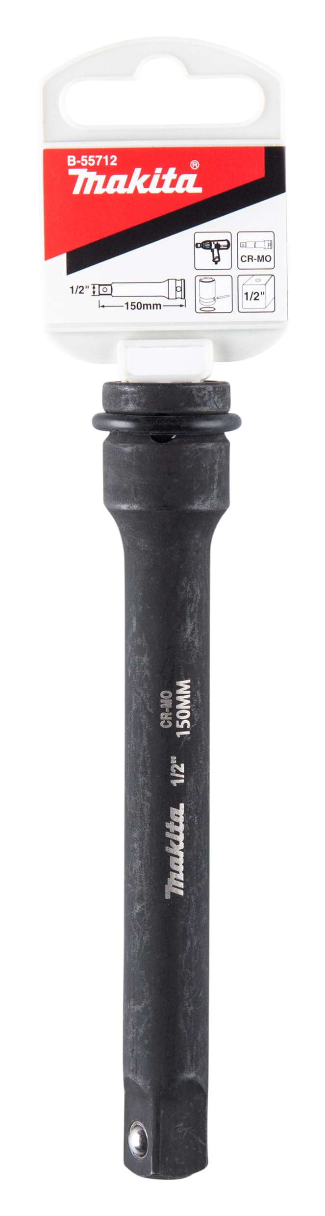 Makita Black B-55712 150Mm 1/2" Socket Extension