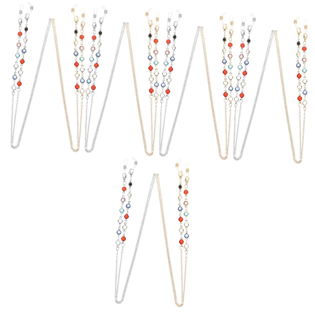 VALICLUD Brillenkette Frauen Leichte Brille Brillenetui Reize Brillen Band Brillenbänder Brillenhalter Für Damen Halskette Mit Brillenhalter Kieselgel