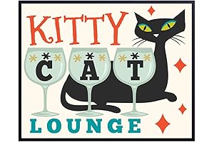 Cute Minimalist Kitty Wall Decor Art