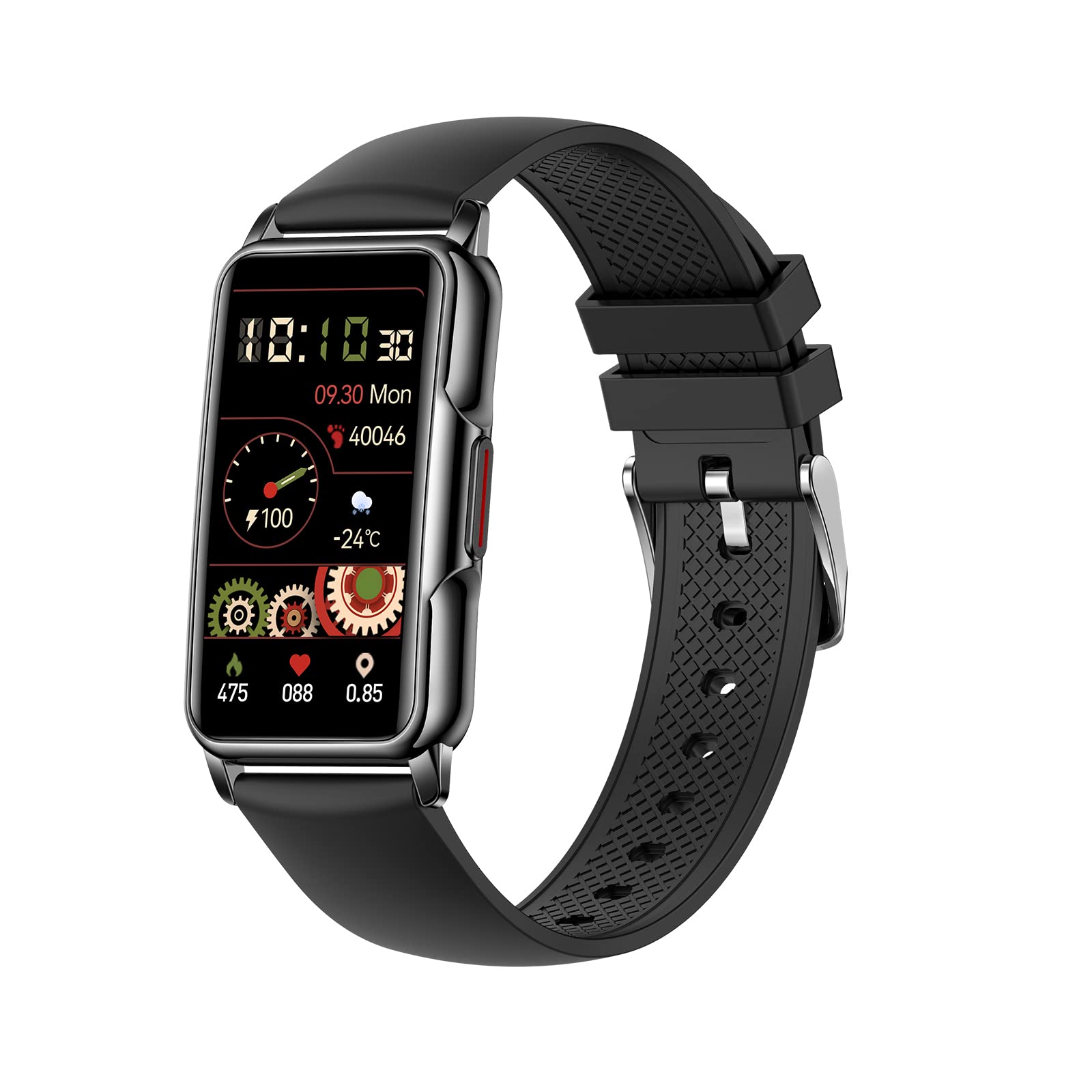 Shanjia Smart Bracelet Smart Bracelet H80 Smart Bracelet Sports Watch 1.47'' Full-Touch Screen IP67 Waterproof Health Monitor 20＋Sports Modes 25 Days Standby Custom Dial Compatible with Android iOS