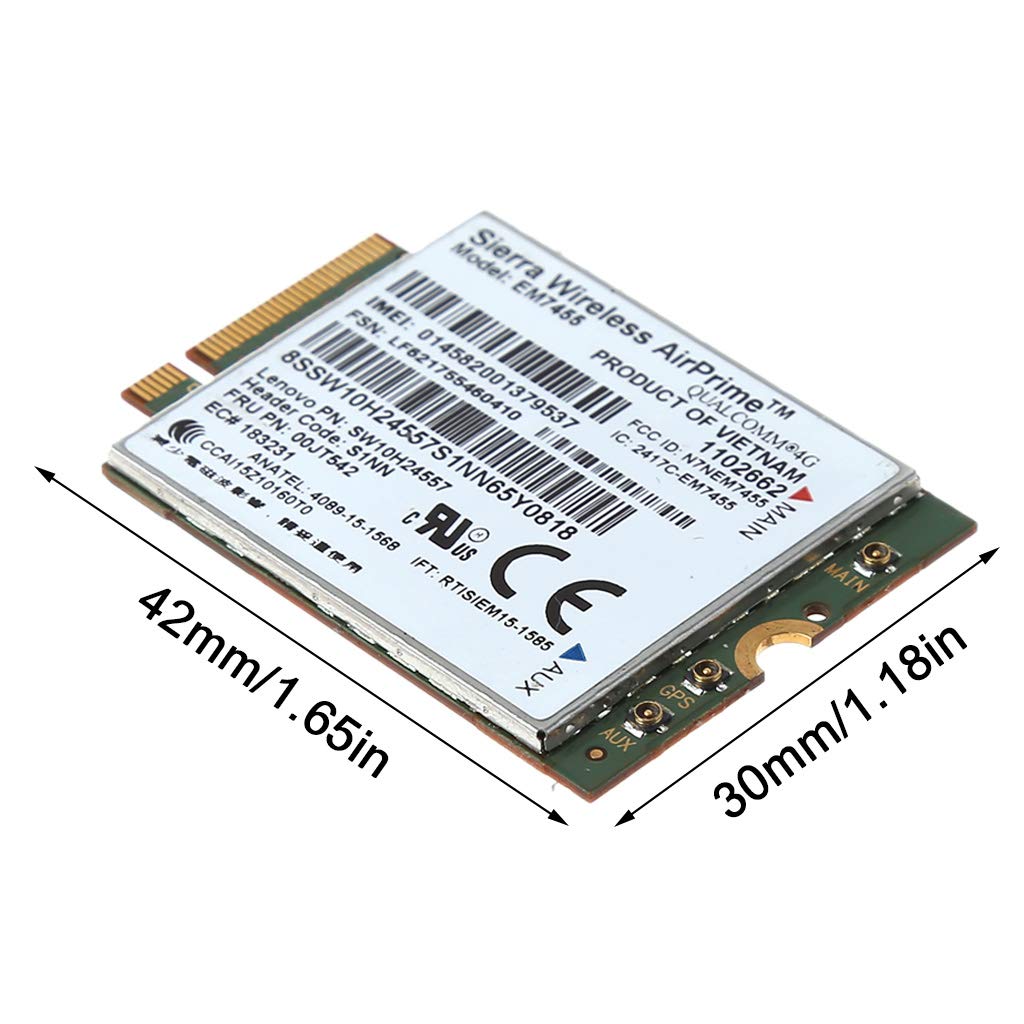 Scheda di rete EM7455 4G LTE WWAN modulo scheda wireless U: S1nn 00JT542 00JT547 per Sierra X270 T470 T470S T470P P51 P71 2017 X1 Accessori WLAN Scheda Depeng