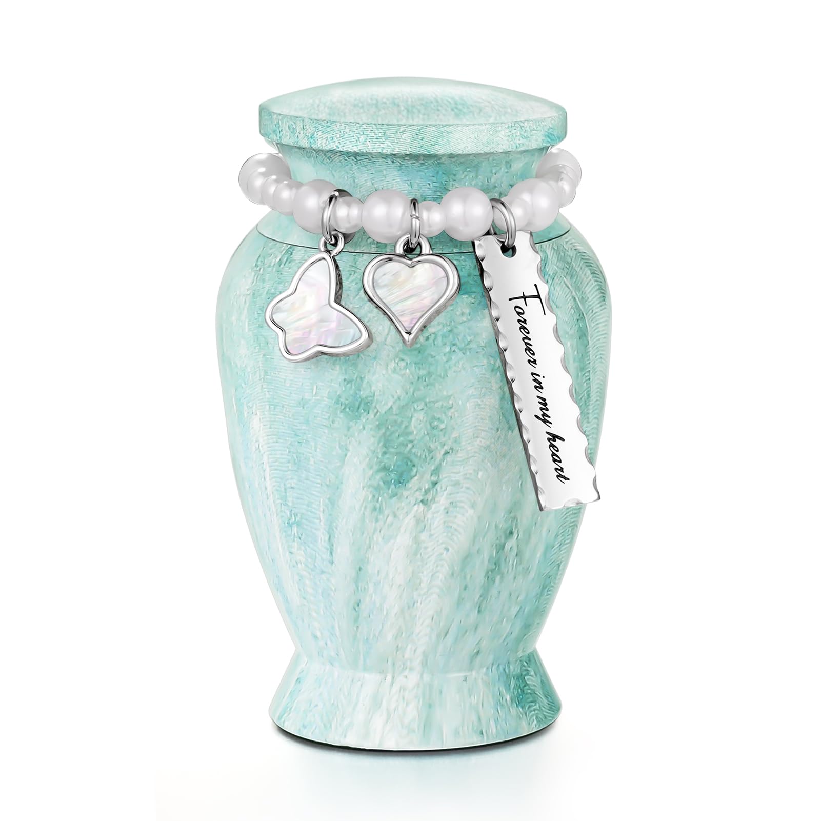 Dletay Small Urns for Human Ashes 2.85 Inch Mini Cremation Urns for Mom Dad Aluminum Mini Urns for Ashes Small Keepsake Urn