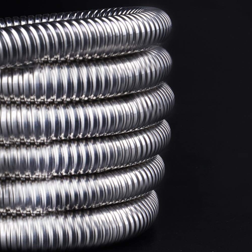Tubo flessibile per doccia in acciaio inox, ricambio universale da 300 cm, con connettore a tenuta stagna per uso domestico