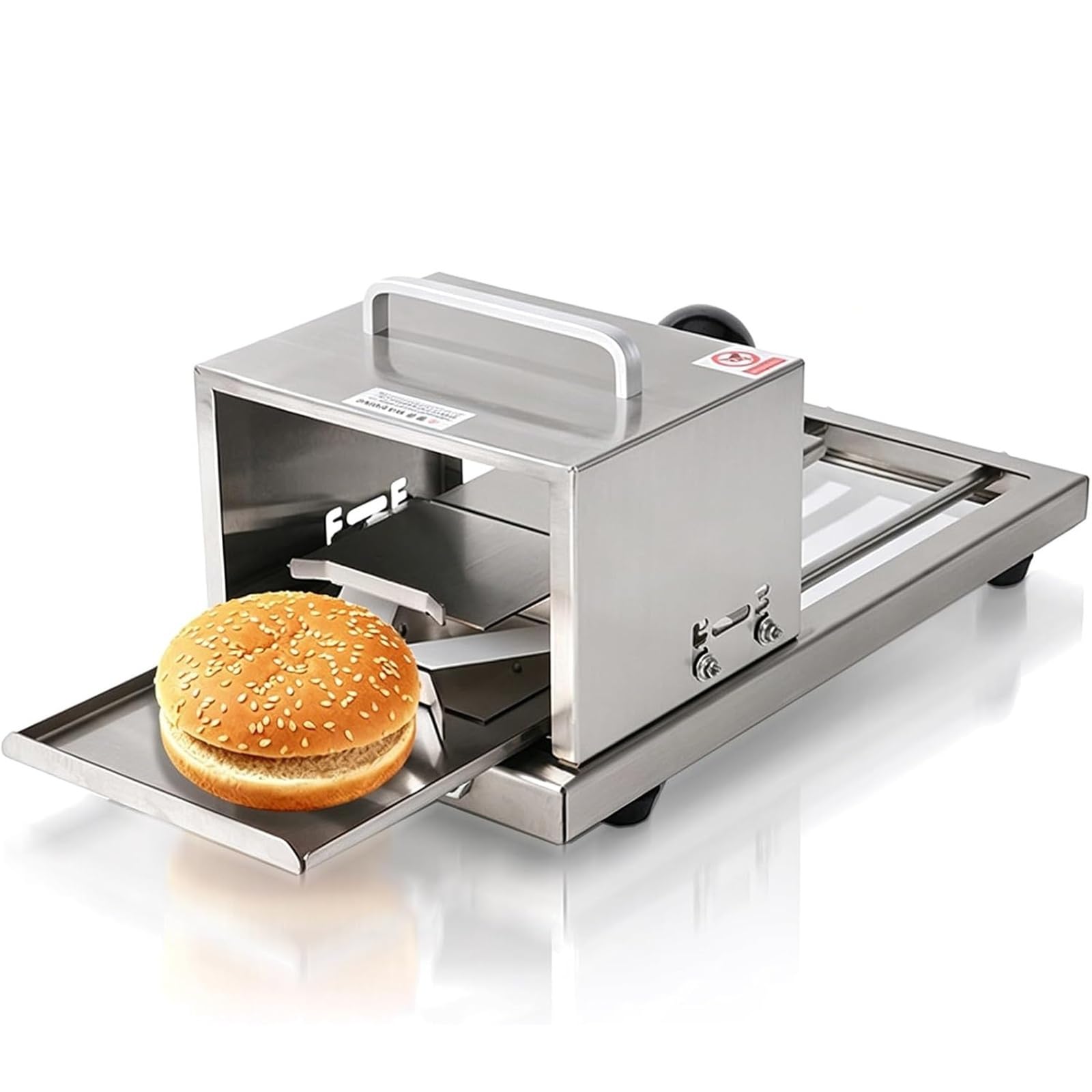 YXZYFPP Manual Bread Slicer, Adjustable Thickness, Stainless Steel Blade, Commercial Use, Ideals for Bagels and Breads, Four Levels of Thickness