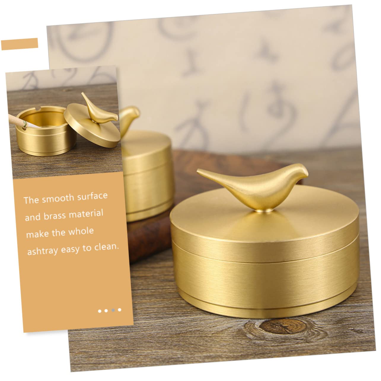Scatola portaoggetti in ottone for uso domestico con coperchio: elegante confezione regalo for l'organizzazione domestica
