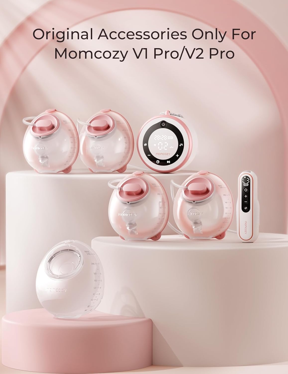 Momcozy Oryginalne akcesoria zamienne do laktatora V1 Pro/V2 Pro, zbieracz mleka tylko do momcozy V1 Pro/V2 Pro, 1 opakowanie